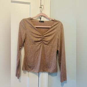 NWOT SHEIN Women's Brown Long Sleeve Top